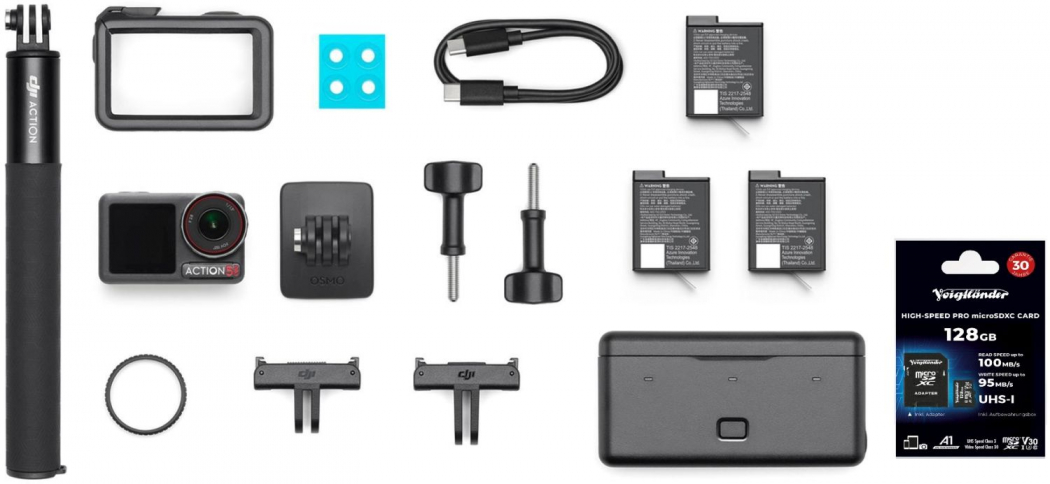 DJI Osmo Action 5 Pro Adventure Combo + Voigtländer 128GB