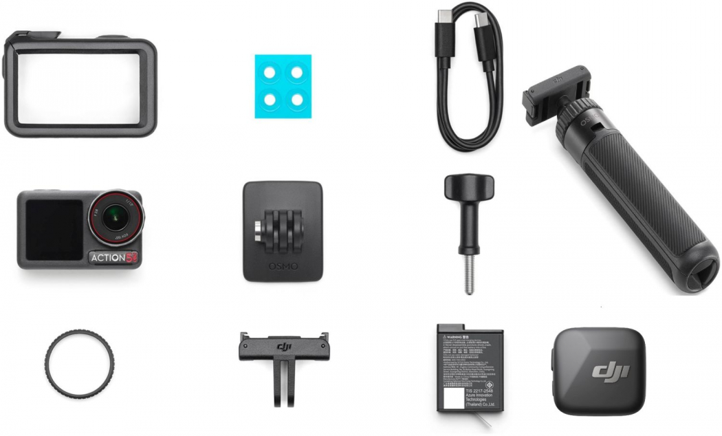 DJI Osmo Action 5 Pro + Mic Mini + Mini-Verlängerungsstab