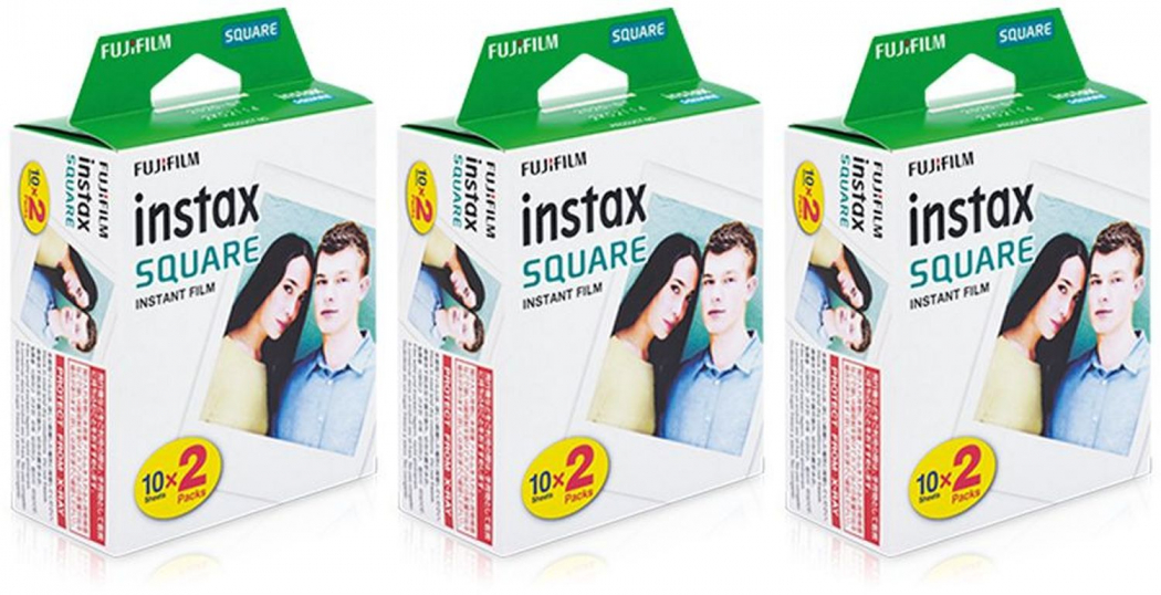 Fujifilm Instax Square Film DP 3er Pack für 60 Bilder