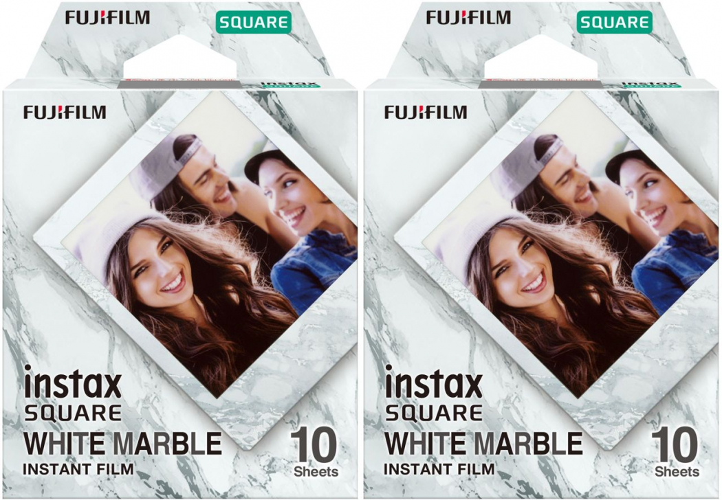 Fujifilm Instax Square Film White Marble 2er Pack