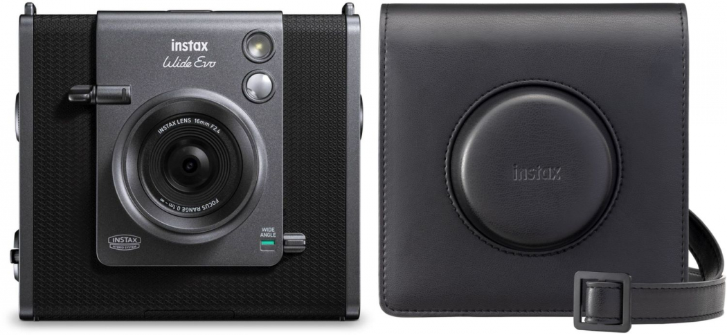 Fujifilm Instax Wide EVO schwarz + EVO Wide Case