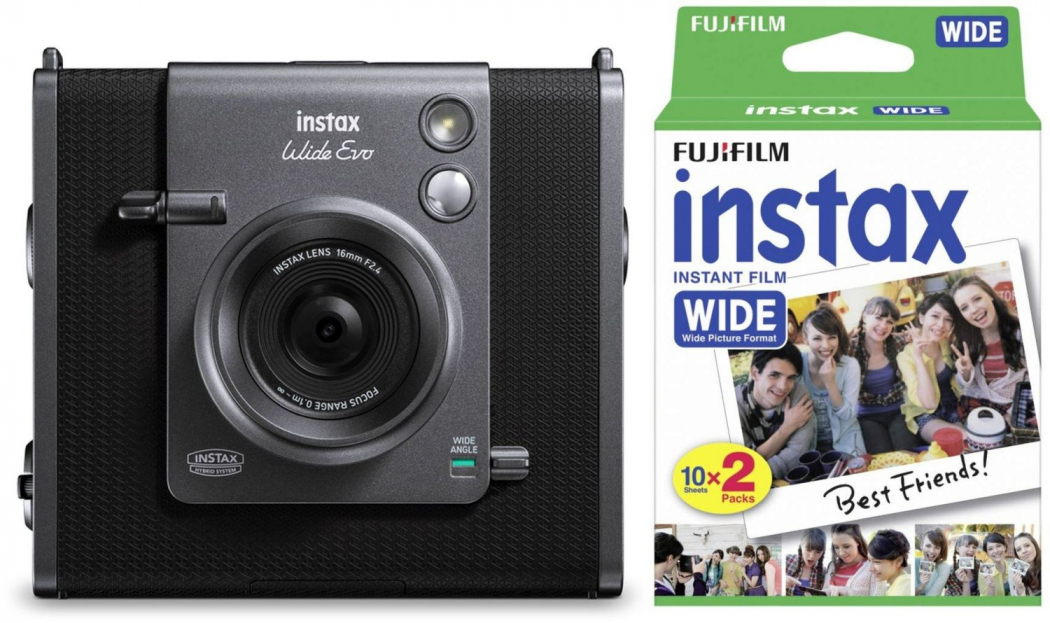 Fujifilm Instax Wide EVO schwarz + Wide Film DP