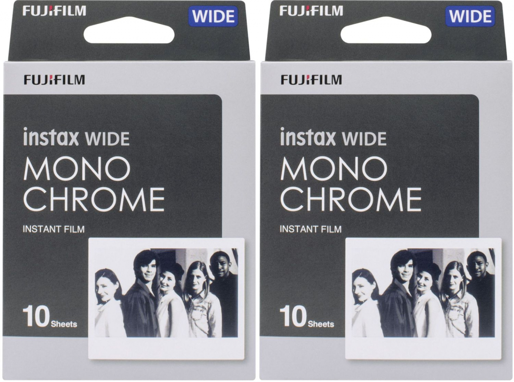 Fujifilm Instax WIDE Film Monochrome 2er Pack