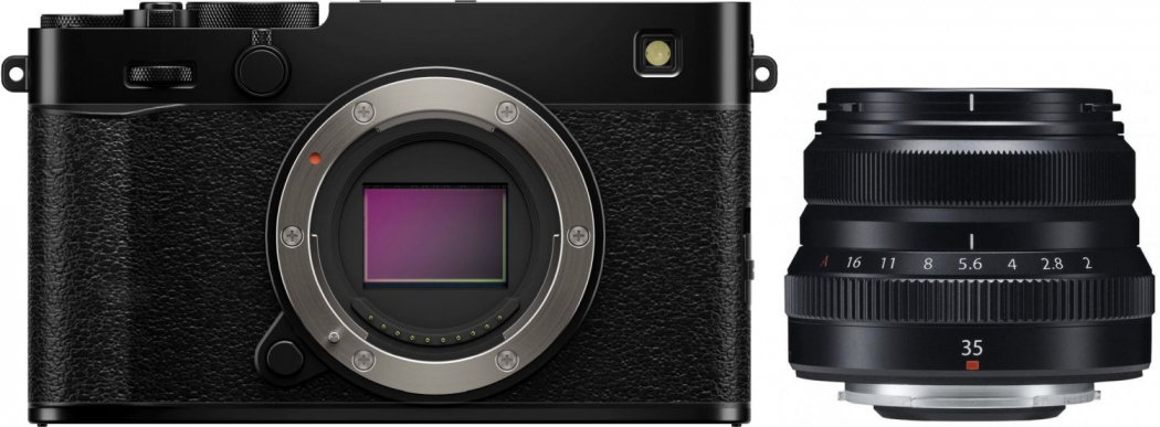 Fujifilm X-E5 Schwarz + XF 35mm f2 R WR Schwarz - abzgl. 50,00€ Fujifilm XF Objektiv Cashback Aktion