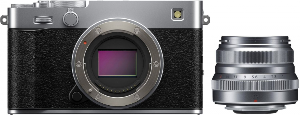 Fujifilm X-E5 Silber + XF 35mm f2 R WR Silber - abzgl. 50,00€ Fujifilm XF Objektiv Cashback Aktion