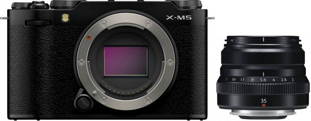 Fujifilm X-M5 Gehäuse Schwarz + XF 35mm f2 R WR - abzgl. 50,00€ Fujifilm XF Objektiv Cashback Aktion