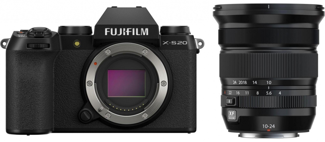 Fujifilm X-S20 + XF 10-24mm f4 R OIS WR - abzgl. 150,00€ Fujifilm XF Objektiv Cashback Aktion - abzgl. 100,00€ Fujifilm Cashback Aktion