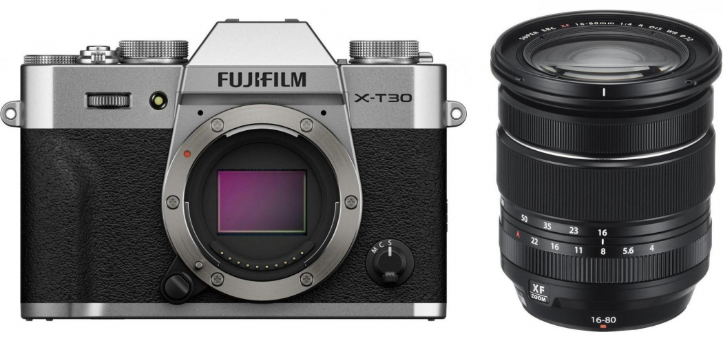 Fujifilm X-T30 III Geh. Silber + XF 16-80mm f4,0 R OIS WR - abzgl. 100,00€ Fujifilm XF Objektiv Cashback Aktion