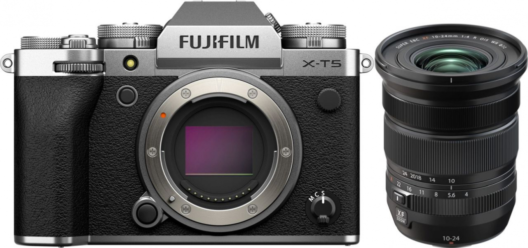 Fujifilm X-T5 Gehäuse silber + XF 10-24mm f4 R OIS WR - abzgl. 150,00€ Fujifilm XF Objektiv Cashback Aktion - abzgl. 100,00€ Fujifilm Cashback Aktion