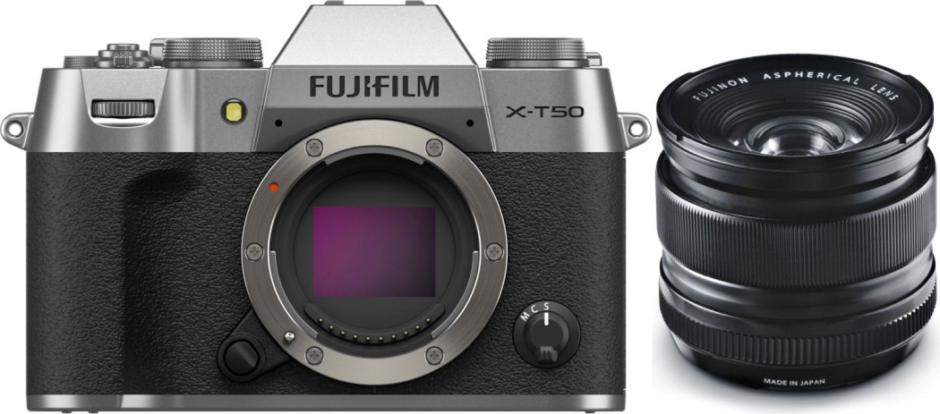 Fujifilm X-T50 silber + XF 14mm f2,8 R - abzgl. 100,00€ Fujifilm XF Objektiv Cashback Aktion -100,00€ Summer-Deal 1.919,00 Effektivpreis