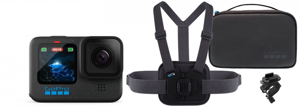 GoPro HERO12 Black + Sports Kit - abzgl. 70,00€ GoPro Winter Sofortrabatt