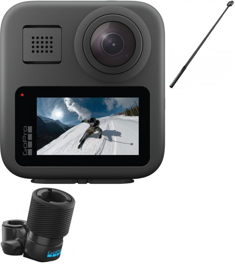 GoPro MAX 360 + Ski Pole Mount + 1,2m Extension Pole
