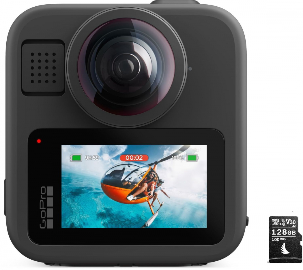 GoPro MAX2 + Angelbird AV PRO 128GB 100MB/s - nach 100 EUR GoPro Winter Sofortrabatt