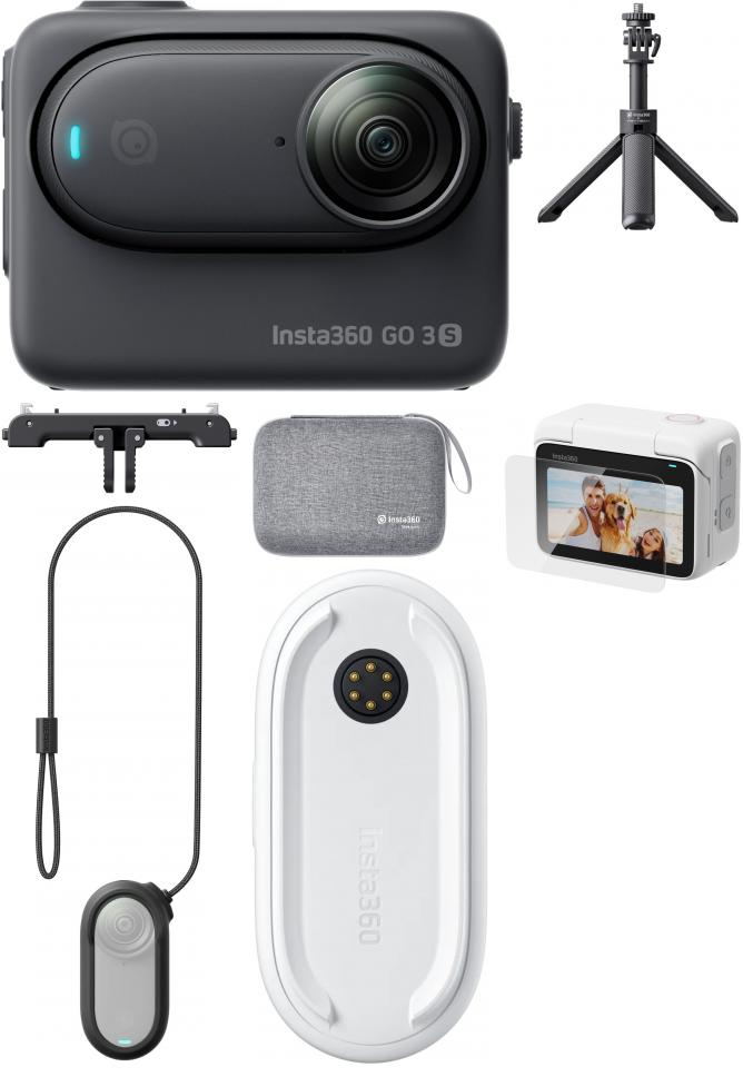 INSTA360 GO 3S (128GB) Midnight Black Komplett-Bundle