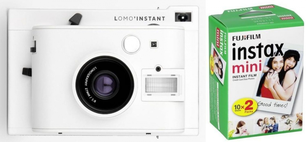 Lomography Lomo'Instant Mini White + Instax Mini Film DP