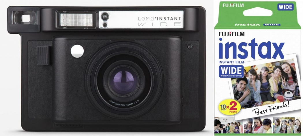 Lomography Lomo'Instant Wide Black + Instax WIDE Film DP