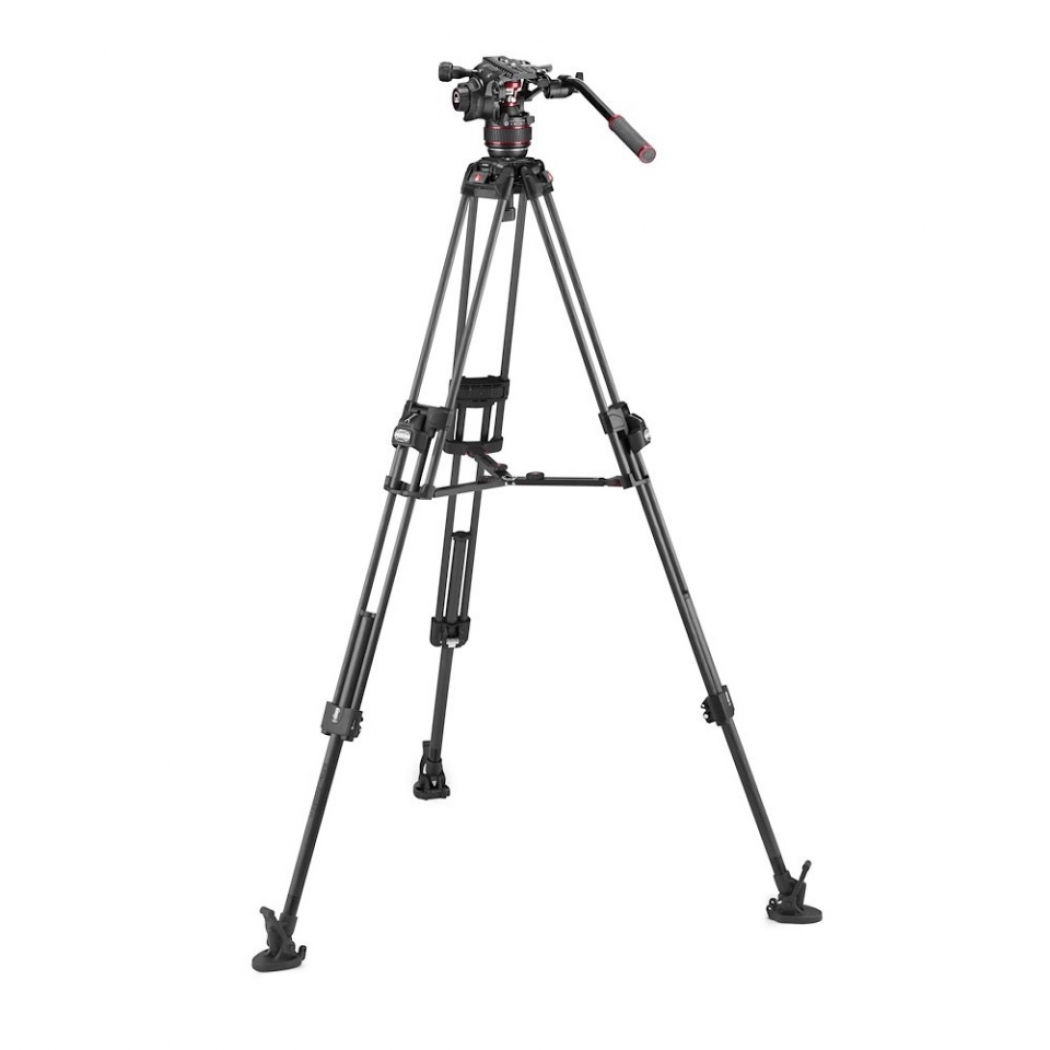 Manfrotto Nitrotech 608 mit Stativ 645 Fast Twin