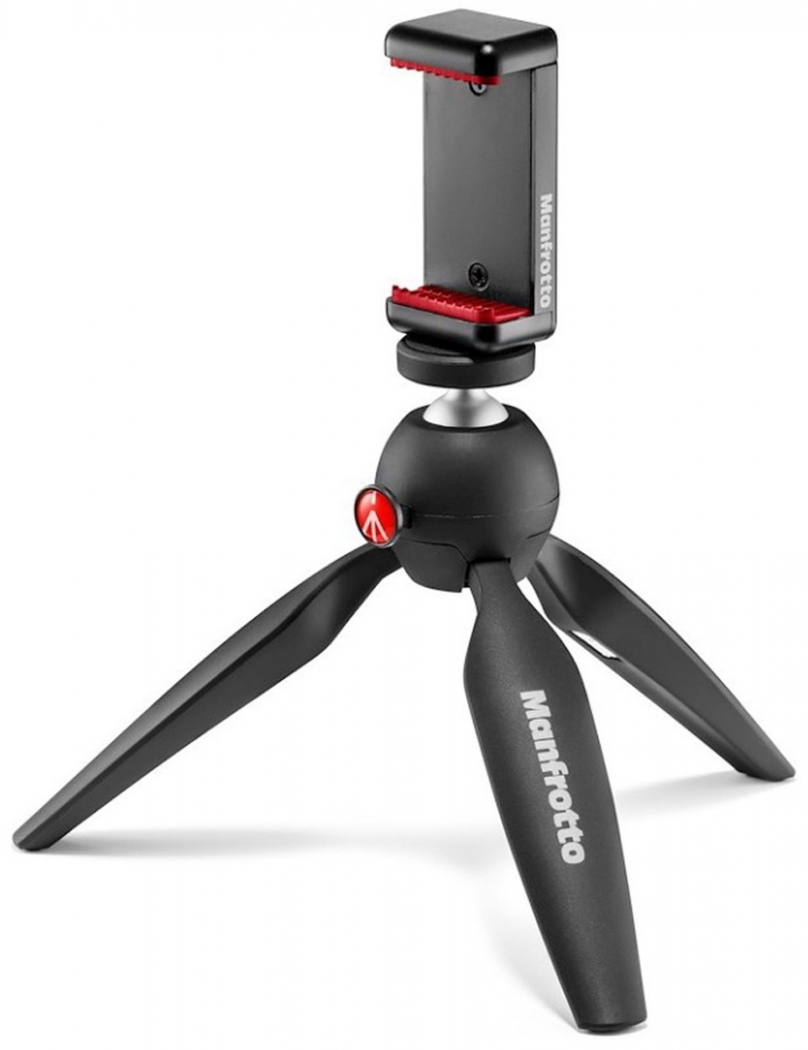 Manfrotto PIXI Mini-Stativ mit Smartphone-Klemme