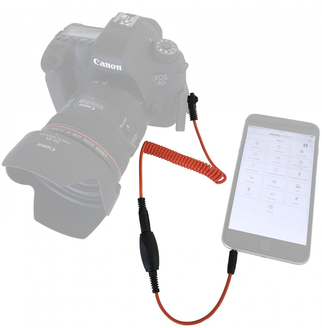 Miops Smartphone Fernauslöser MD-N3 mit N3 Kabel für Nikon