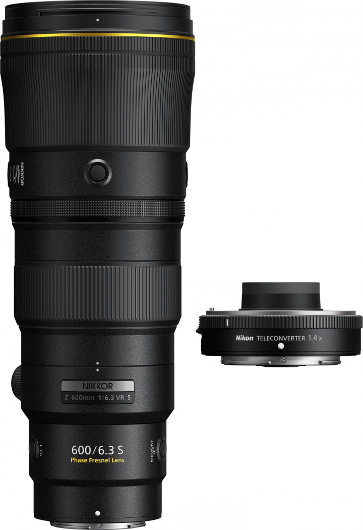 Nikon Z 600mm f6,3 PF VR S + Telekonverter 1,4x - nach 600 EUR Nikon Sofortrabatt-Aktion