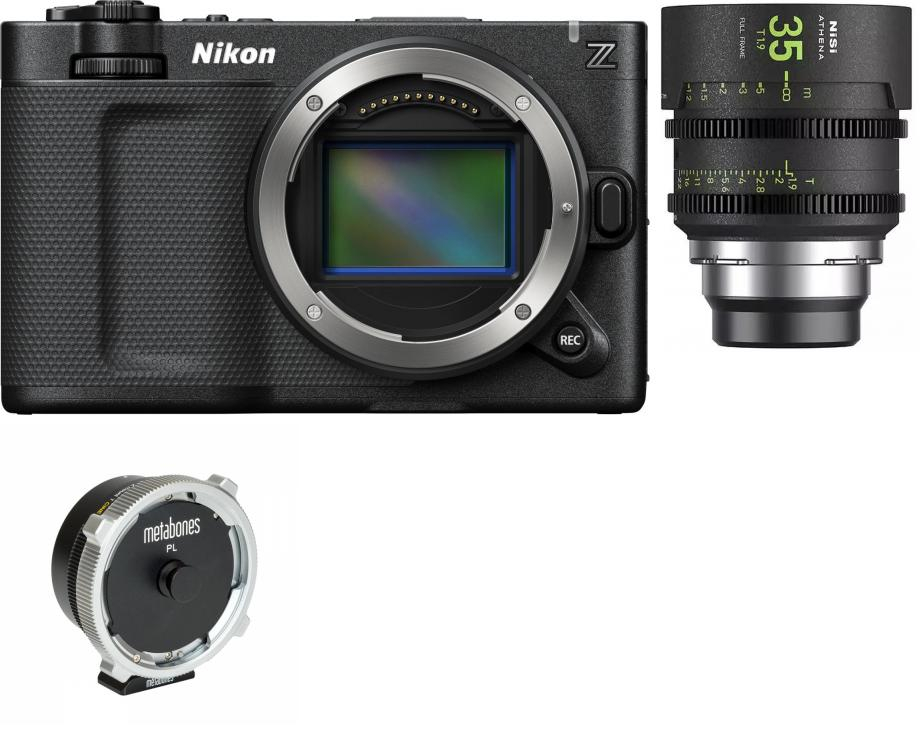 Nikon ZR +Nisi Athena 35mm T1.9 L + PL an Nikon Z-Mount T Adapter