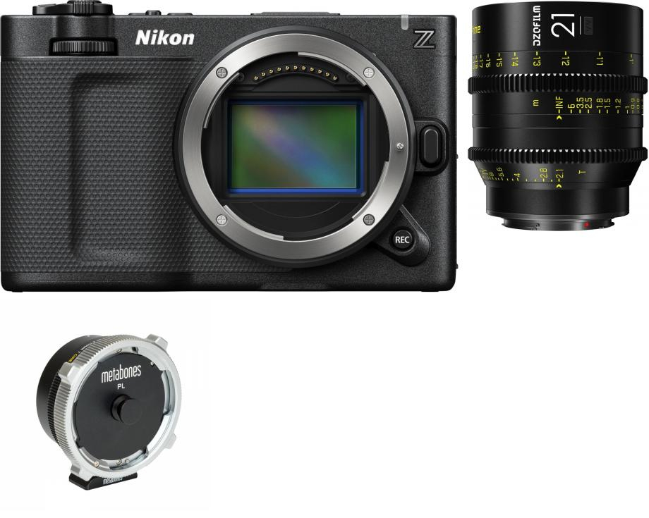 Nikon ZR +Vespid Prime 21mm T2.1 PL/EF + PL an Nikon Z-Mount T Adapter