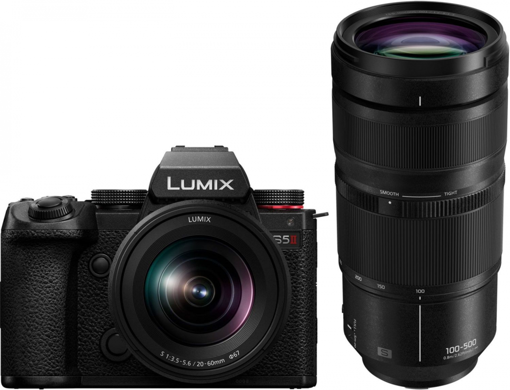 Panasonic DC-S5 II + S 20-60mm f3,5-5,6 + S 100-500mm f5-7,1 - abzgl. 300,00€ Lumix Kamera Sofortrabatt-Aktion - abzgl. 500,00€ Lumix Objektiv Kombi-Rabatt