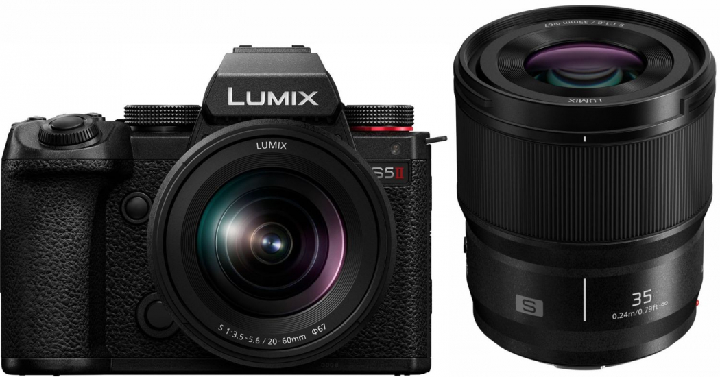 Panasonic DC-S5 II + S 20-60mm + S 35mm f1,8 -150,00€ Summer-Deal - nach 300 EUR Panasonic Lumix Kamera Sofortrabatt-Aktion -200,00€ Lumix Objektiv Kombi-Rabatt 2.449,00 Effektivpreis