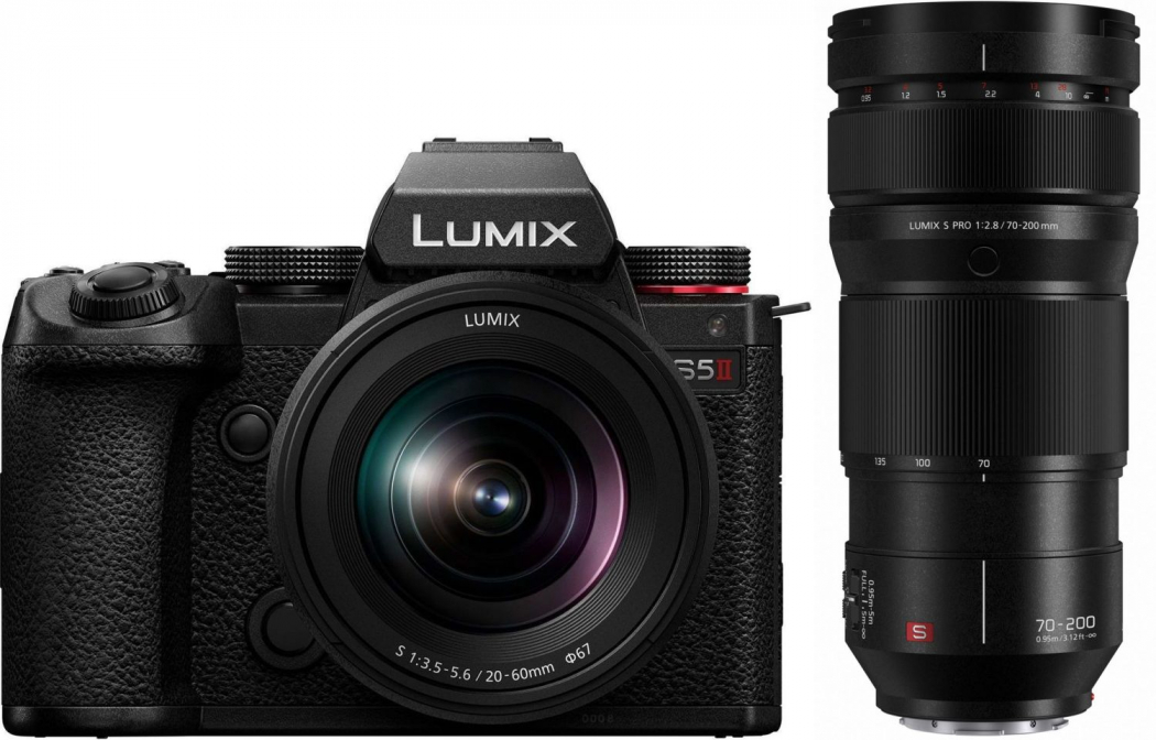 Panasonic DC-S5 II + S 20-60mm + S PRO 70-200 f2,8 OIS - abzgl. 300,00€ Lumix S - Objektiv Herbst Aktion - abzgl. 300,00€ Lumix S WBW Herbst Aktion - abzgl. 700,00€ Lumix X-Mas Sofortrabatt Aktion