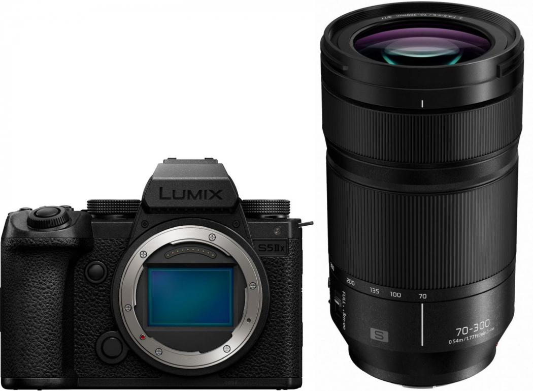 Panasonic DC-S5 II X + Panasonic Lumix S 70-300mm f4,5-5,6 O.I.S - abzgl. 100,00€ Lumix S - Objektiv Herbst Aktion - abzgl. 100,00€ Lumix S WBW Herbst Aktion - abzgl. 600,00€ Lumix X-Mas Sofortrabatt Aktion