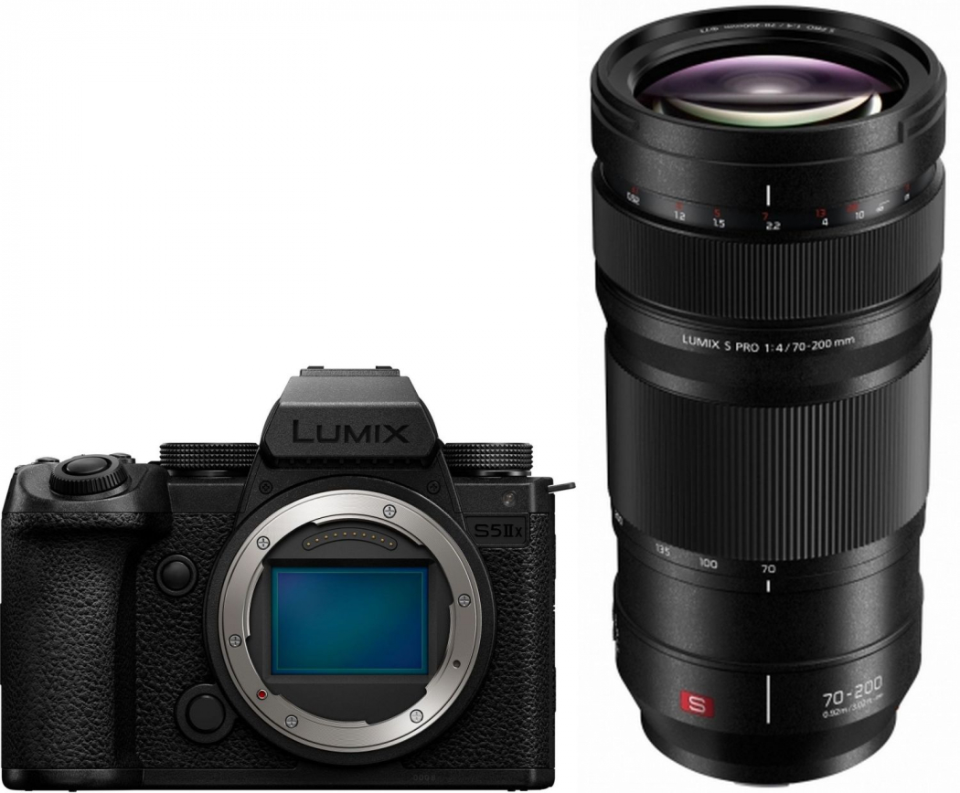 Panasonic DC-S5 II X + Panasonic Lumix S PRO 70-200mm F4 O.I.S. - abzgl. 150,00€ Lumix S - Objektiv Herbst Aktion - abzgl. 150,00€ Lumix S WBW Herbst Aktion - abzgl. 600,00€ Lumix X-Mas Sofortrabatt Aktion