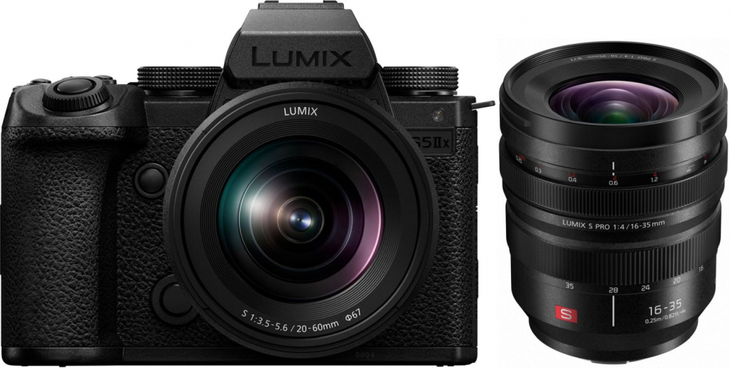 Panasonic DC-S5 IIX +S 20-60mm f3,5-5,6 + Lumix S Pro 16-35mm f4 - abzgl. 150,00€ Lumix S - Objektiv Herbst Aktion - abzgl. 150,00€ Lumix S WBW Herbst Aktion - abzgl. 700,00€ Lumix X-Mas Sofortrabatt Aktion
