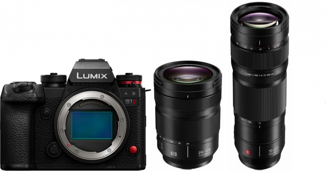 Panasonic Lumix DC-S1II + S 24-105mm f4+ S Pro 70-200mm f4 O.I.S. - abzgl. 150,00€ Lumix S - Objektiv Herbst Aktion - abzgl. 150,00€ Lumix S WBW Herbst Aktion