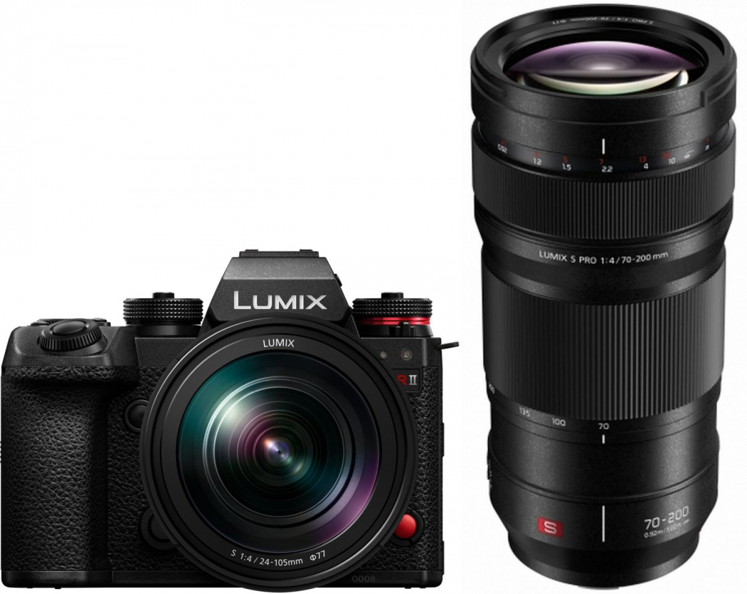 Panasonic Lumix DC-S1RII + S 24-105mm f4 + S 70-200mm f4,5-5,6 OIS - abzgl. 150,00€ Lumix S - Objektiv Herbst Aktion - abzgl. 150,00€ Lumix S WBW Herbst Aktion