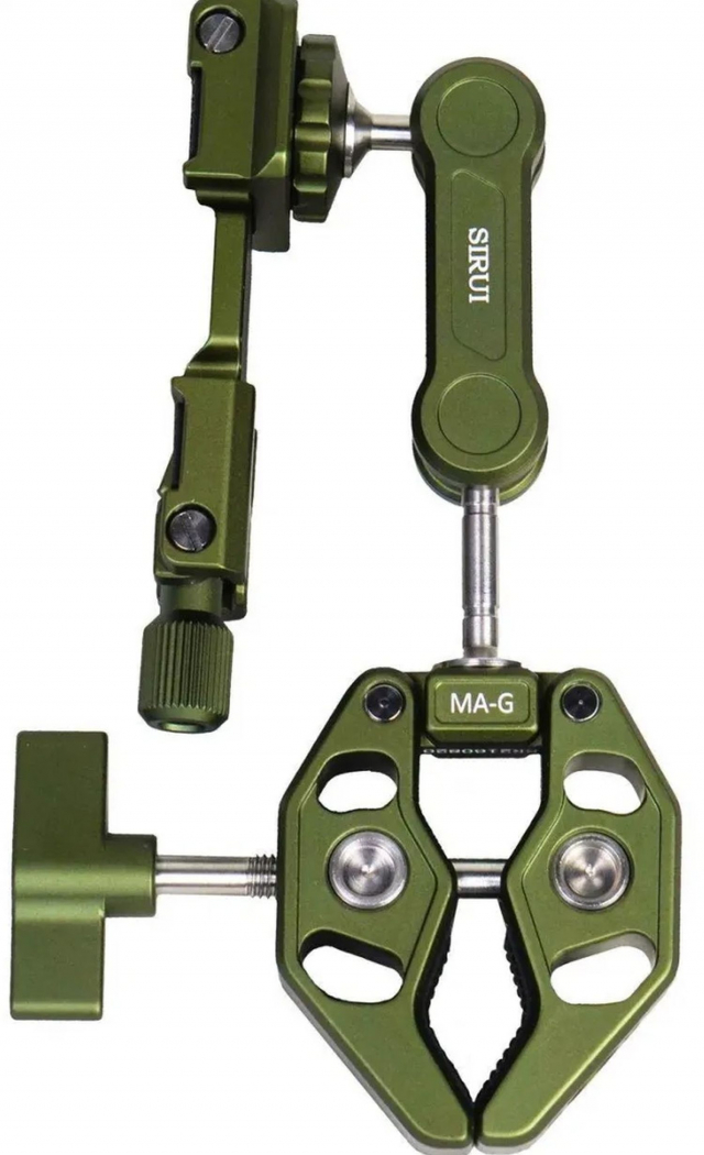 SIRUI MA-G Crab Clamp mit Magic Arm und Smartphone Halterung Grün