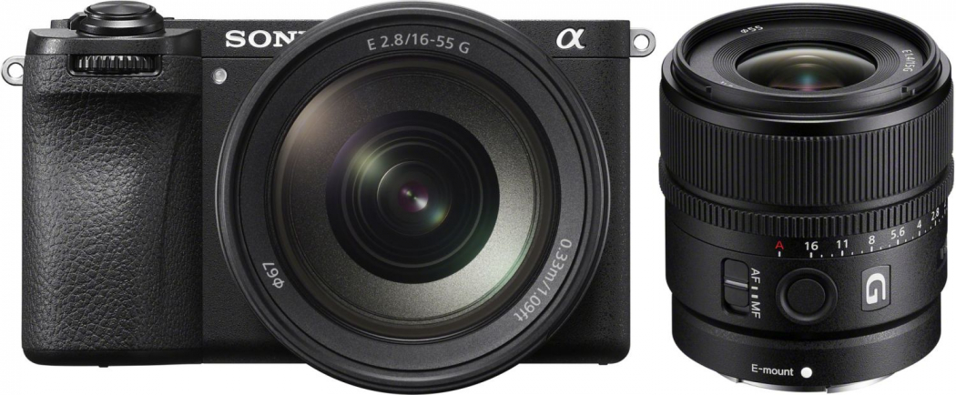 Sony Alpha ILCE-6700 + 16-55mm + 15mm f1,4 G - abzgl. 200,00€ Winter Cashback - abzgl. 100,00€ Welcome to Alpha-Bonus