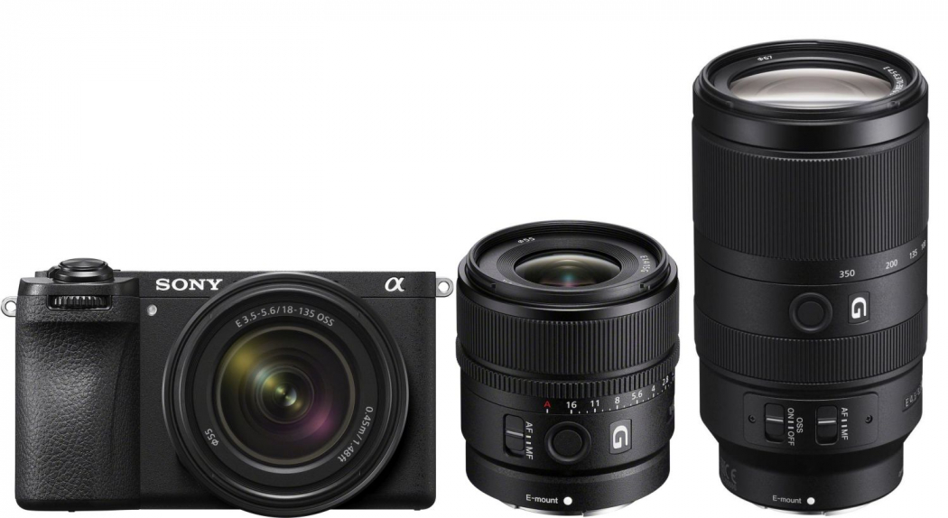 Sony Alpha ILCE-6700 + 18-135mm + 15mm f1,4 G + 70-350mm f4,5-6,3 G - abzgl. 50,00€ Wildlife Objektiv-Rabatt - abzgl. 100,00€ Winter Cashback - abzgl. 100,00€ Welcome to Alpha-Bonus