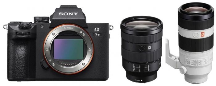 Sony Alpha ILCE-7 III (ILCE7M3) + SEL 24-105mm f4,0 + FE 100-400mm OSS - abzgl. 100,00€ Wildlife Objektiv-Rabatt - abzgl. 300,00€ Winter Cashback