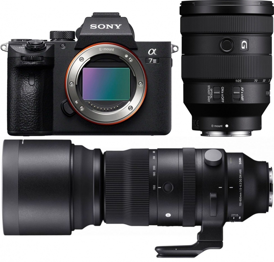 Sony Alpha ILCE-7 III + Sony 24-105mm + Sigma 150-600mm - abzgl. 200,00€ Winter Cashback - abzgl. 100,00€ Welcome to Alpha-Bonus