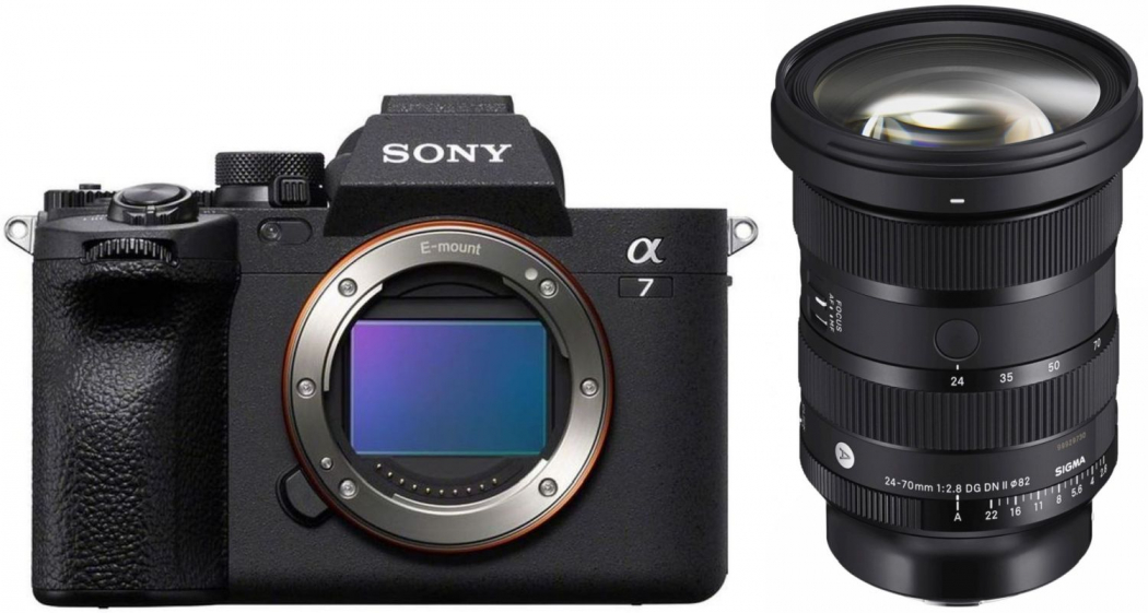 Sony Alpha ILCE-7 IV + Sigma 24-70mm f2,8 DG DN II (A) Sony-E - abzgl. 150,00€ Winter Cashback