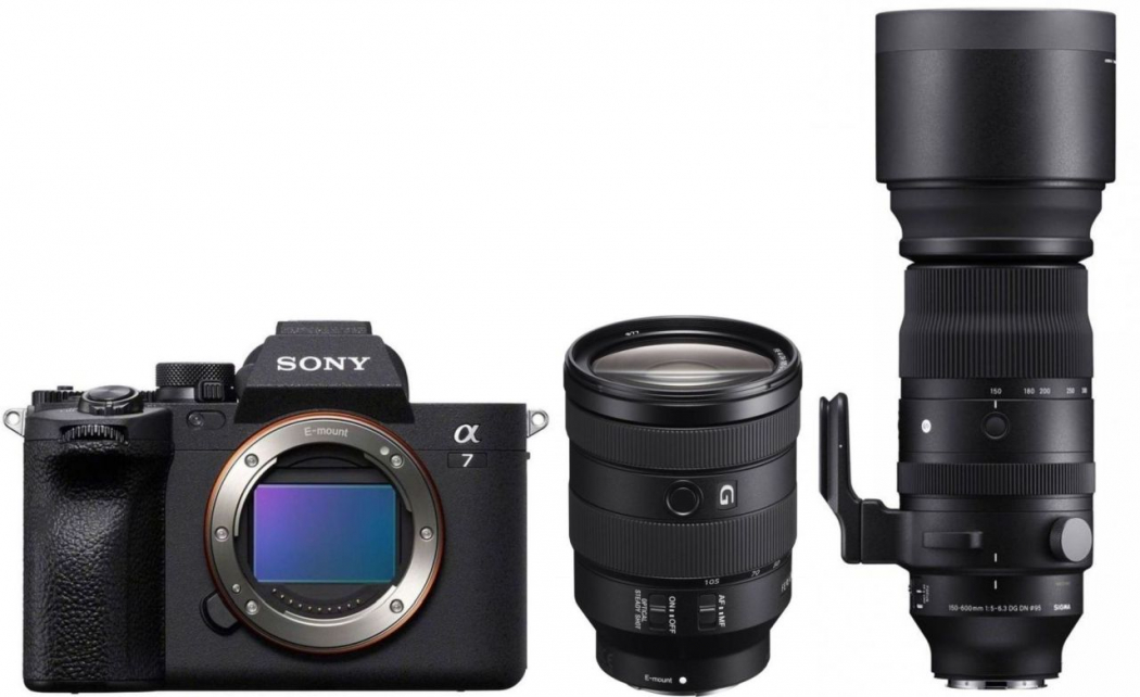 Sony Alpha ILCE-7 IV + Sony 24-105mm + 150-600mm - abzgl. 350,00€ Winter Cashback - abzgl. 100,00€ Welcome to Alpha-Bonus