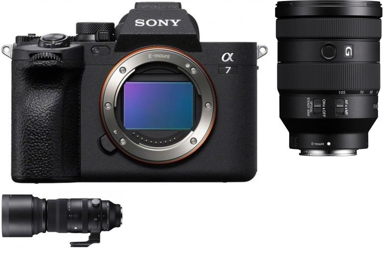 Sony Alpha ILCE-7 IV + Sony 24-105mm + 150-600mm - abzgl. 100,00€ Street-Objektiv Sofortrabatt Aktion