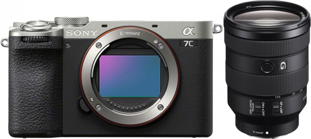 Sony Alpha ILCE-7C II Gehäuse silber + SEL 24-105mm f4,0 - abzgl. 300,00€ Winter Cashback - abzgl. 100,00€ Welcome to Alpha-Bonus