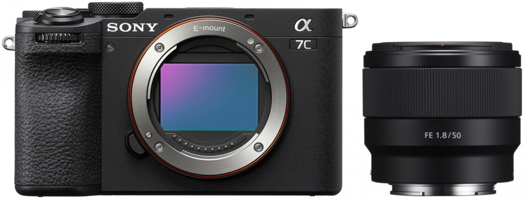 Sony Alpha ILCE-7C II sch+Sony FE 50mm f1,8 Prime - abzgl. 200,00€ Sommer Cashback