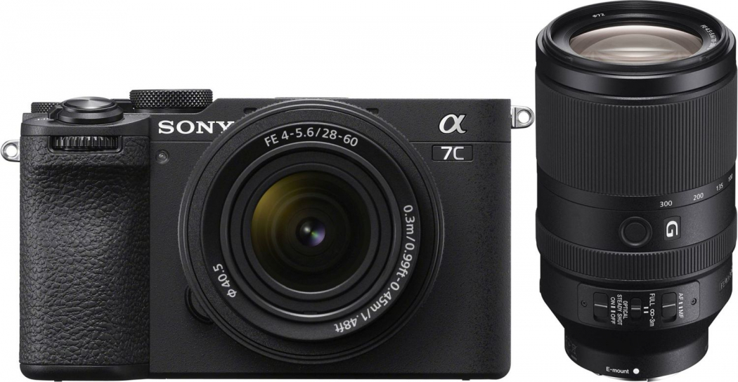 Sony Alpha ILCE-7C II schwarz + 28-60mm + 70-300mm f4,5-5,6 - abzgl. 100,00€ Wildlife Objektiv-Rabatt - abzgl. 200,00€ Winter Cashback - abzgl. 100,00€ Welcome to Alpha-Bonus
