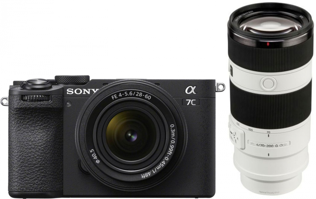 Sony Alpha ILCE-7C II schwarz + 28-60mm + SEL 70-200mm f4 - abzgl. 100,00€ Welcome to Alpha-Bonus
