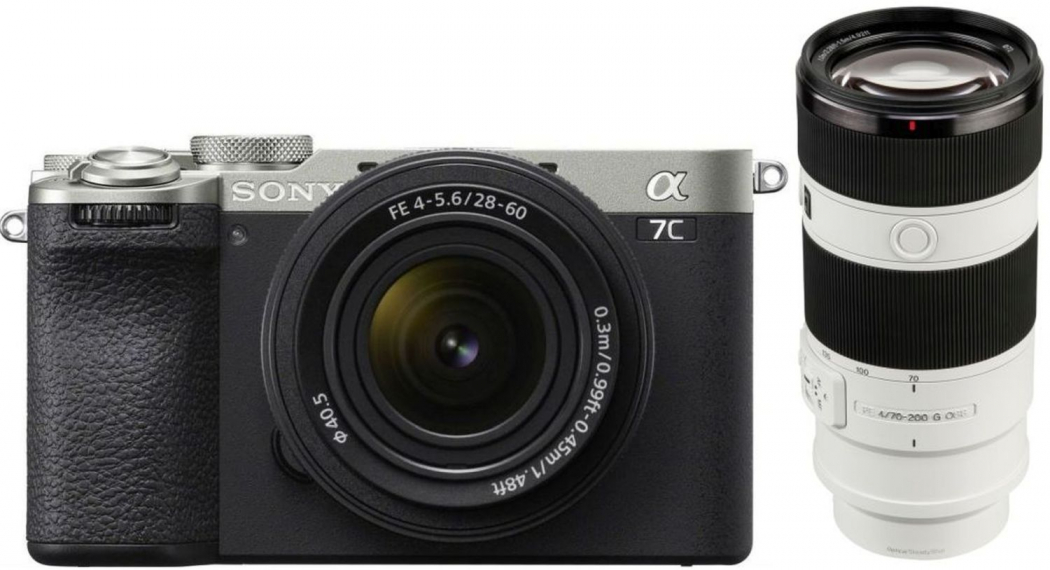 Sony Alpha ILCE-7C II silber + 28-60mm + 70-200mm f4 - abzgl. 100,00€ Welcome to Alpha-Bonus