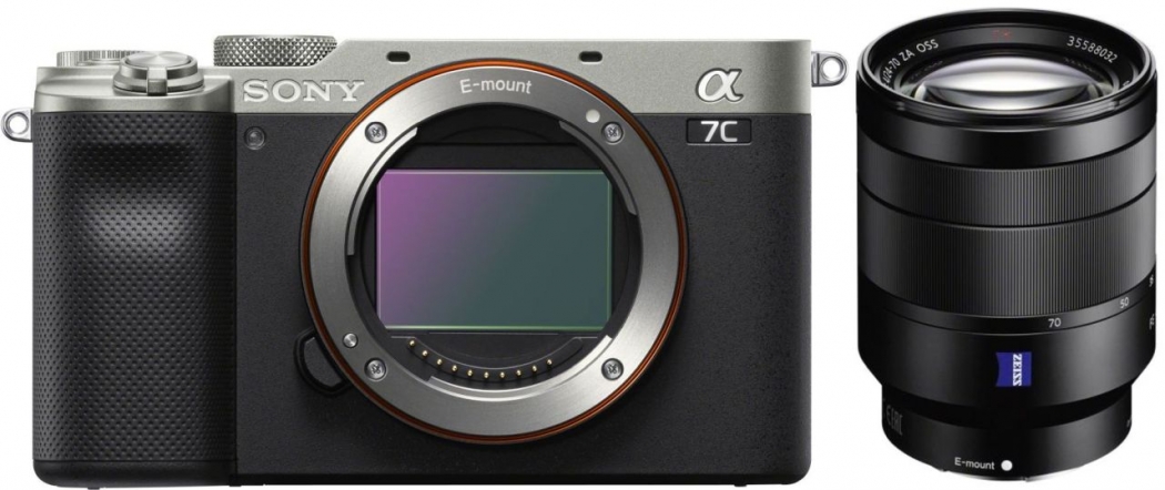 Sony Alpha ILCE-7C silber + Sony Vario-Tessar T*SEL FE 24-70mm - abzgl. 100,00€ Welcome to Alpha-Bonus