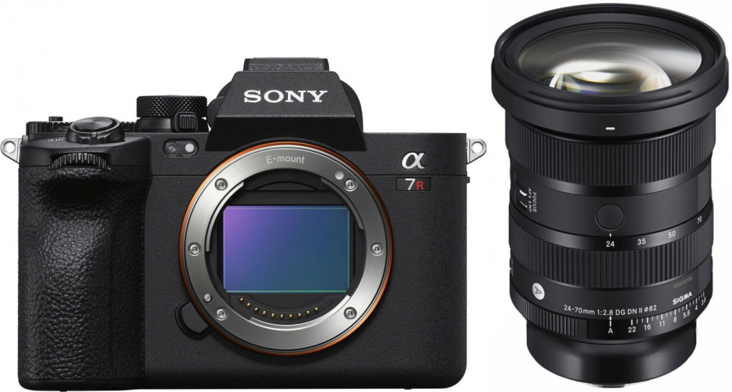 Sony Alpha ILCE-7R V + Sigma 24-70mm f2,8 DG DN II (A) Sony-E - abzgl. 500,00€ Winter Cashback