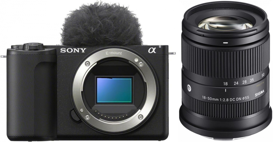 Sony Alpha ZV-E10 II + Sigma 18-50mm f2,8 DC DN (C) für Sony-E - abzgl. 50,00€ Winter Cashback